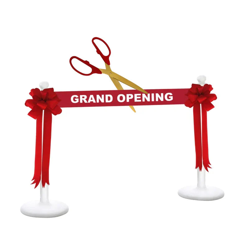 Choosing a Grand Opening Ribbon that Pops in Photos