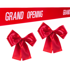 Large Bows that Add Flair to Your Grand Opening or Special Event
