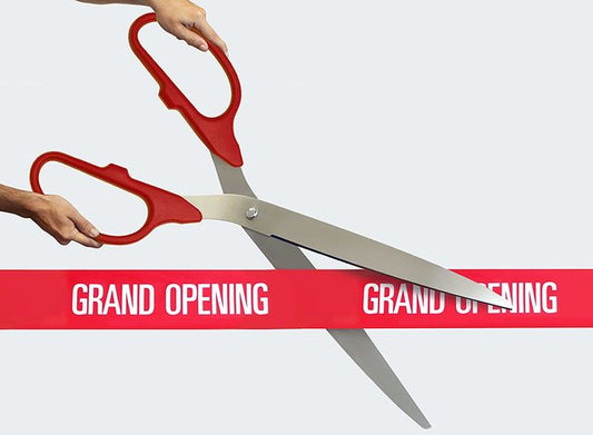 Giant Grand Opening Scissors That Create Memorable Moments