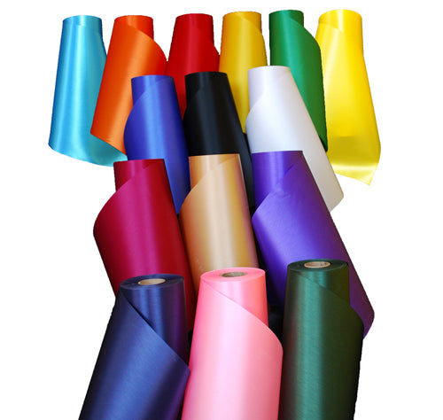 36 Inch Plain Satin Ribbon Colors Available