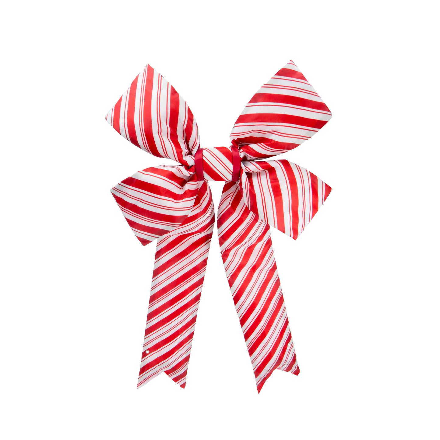 Candy Cane Stripe Nylon Bow
