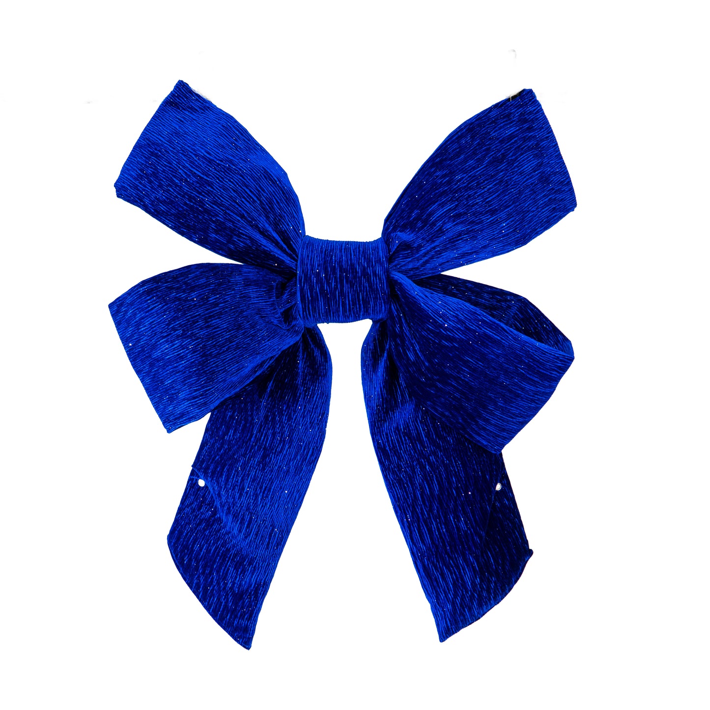 Creped Velour Royal Blue Bow