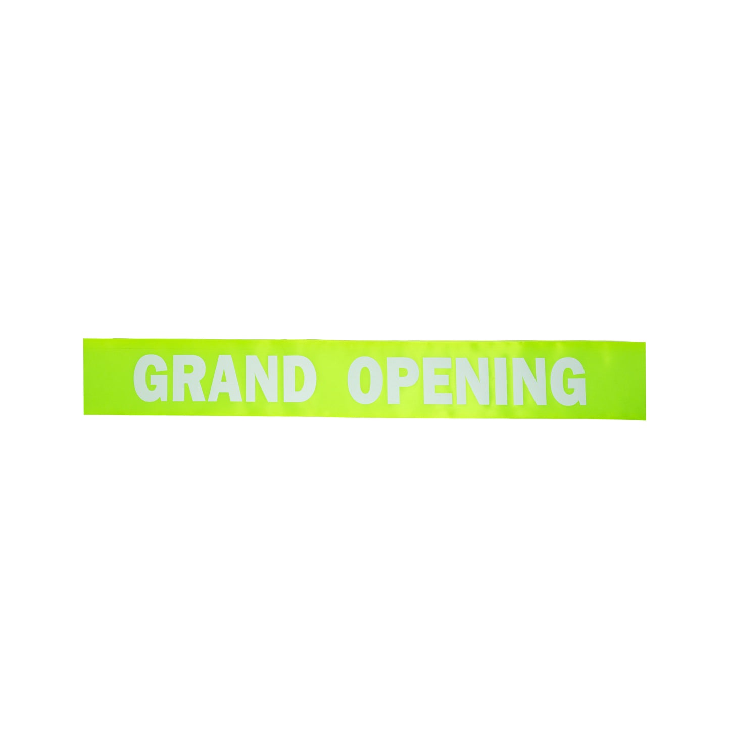4 Inch Wide Grand Opening Ribbon (White Capital Letters)