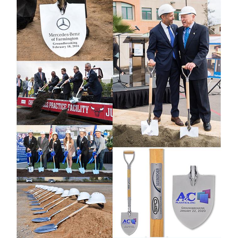 Show Stopping Chrome Flat Ceremonial Shovel