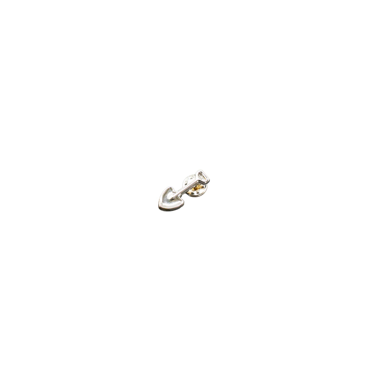 Gold or Silver Plated Shovel Lapel Pin - Small