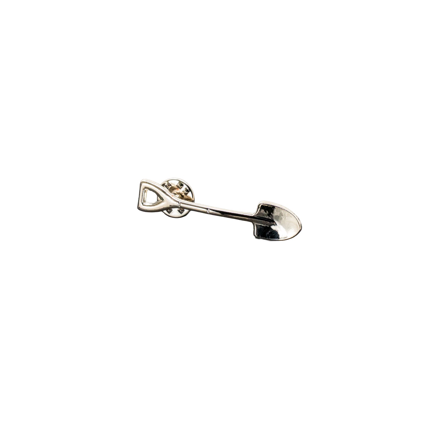 Gold or Silver Plated Shovel Lapel Pin - Large