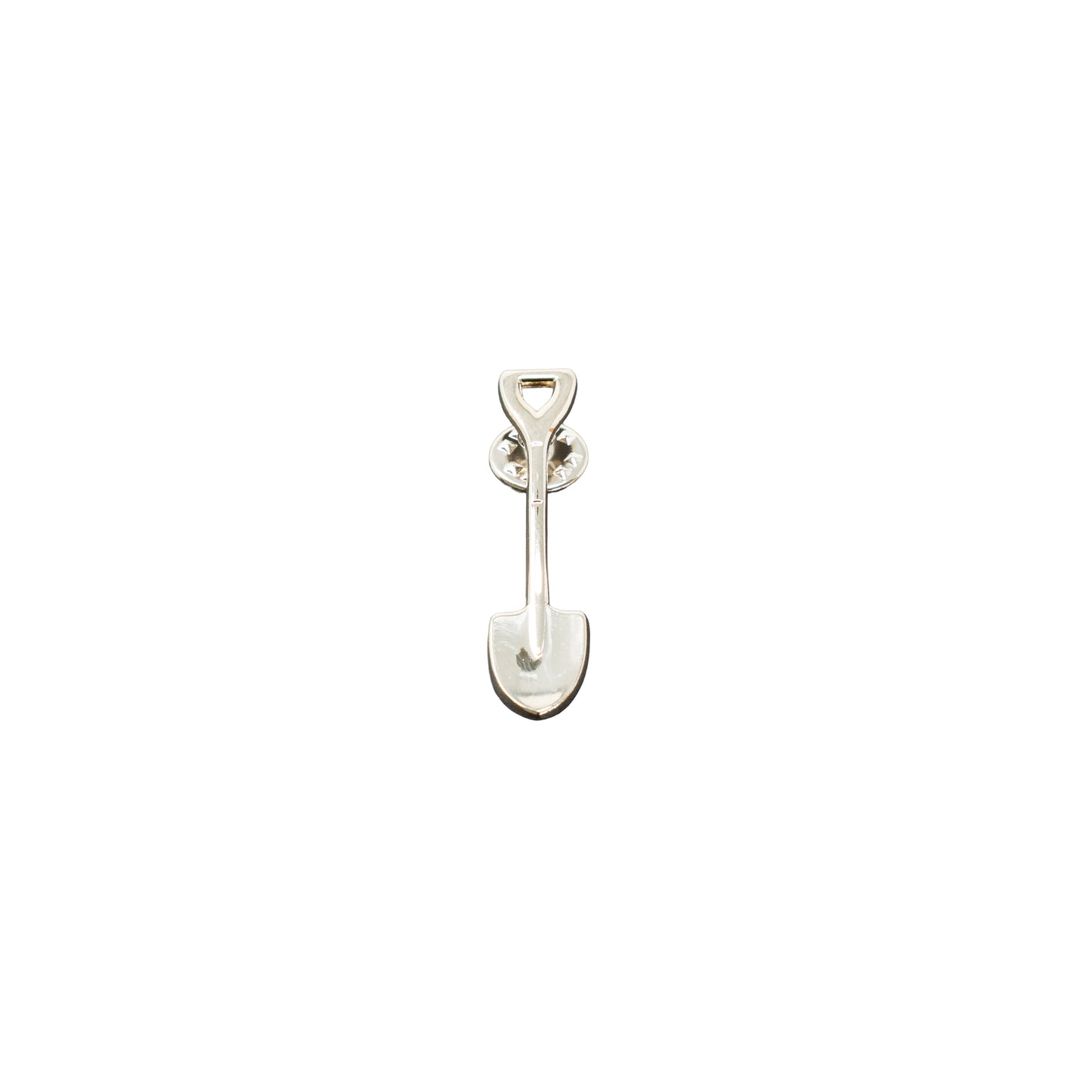 Gold or Silver Plated Shovel Lapel Pin - Large