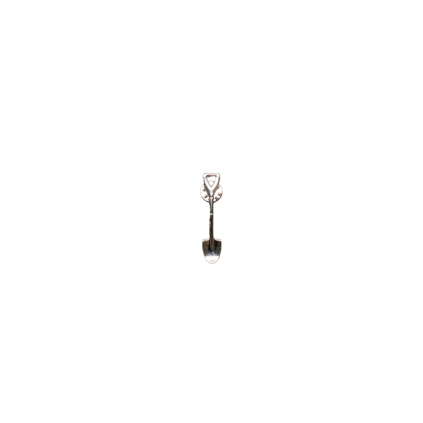 Gold or Silver Plated Shovel Lapel Pin - Large