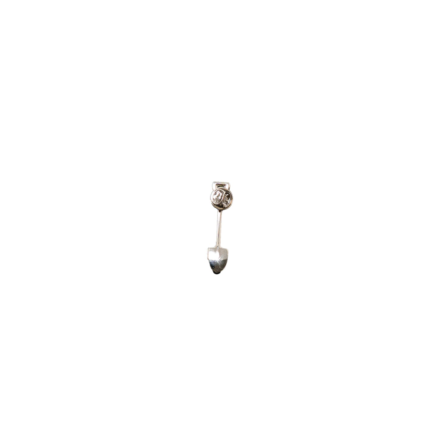Gold or Silver Plated Shovel Lapel Pin - Large