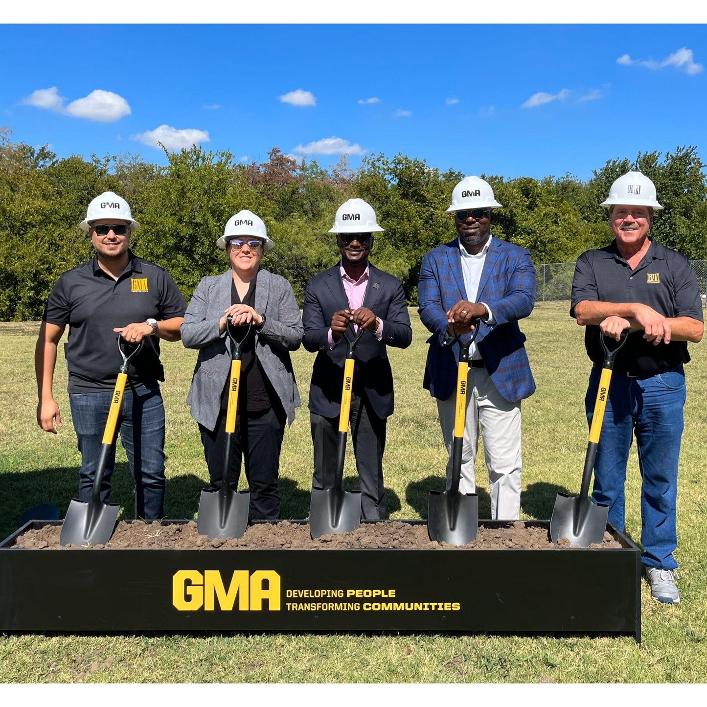 Ground Breaking Ceremony Dirt or Sand Display Box