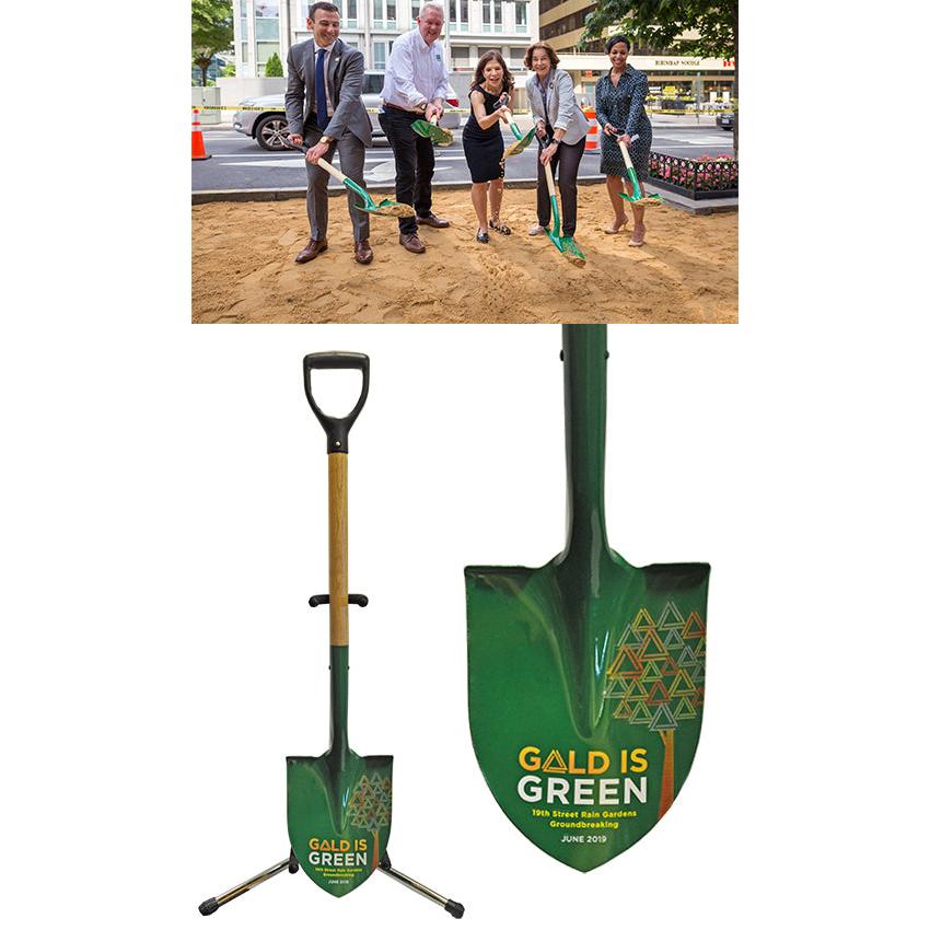 Custom Painted D-Handle Ceremonial Shovel