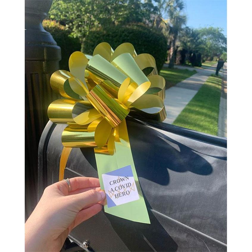 Metallic Gold 10 inch Bow