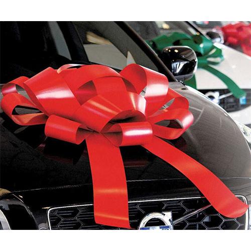 30 Inch Ultra Giant Red Magnetic Bow