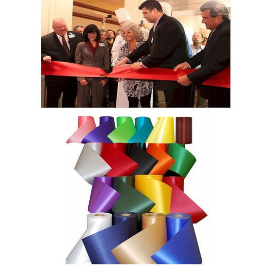 6 Inch Wide Plain Satin Ribbon