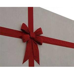 72 inch Red Velvet Building Bow