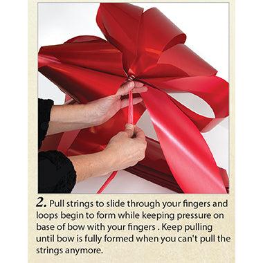 20" Giant Ceremonial Pink Pull Bow