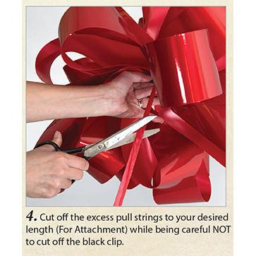 20" Giant Ceremonial Pink Pull Bow