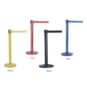 Pair of Colored Retractable Belt Stanchions