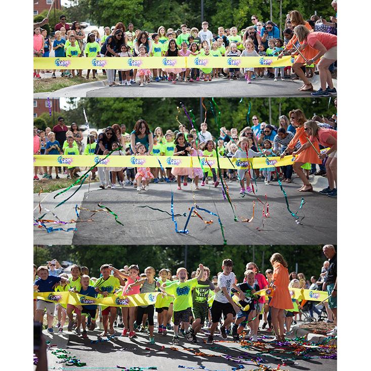 Yellow Finish Line Ribbon