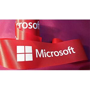Custom HOT STAMPED Satin Ribbon Roll