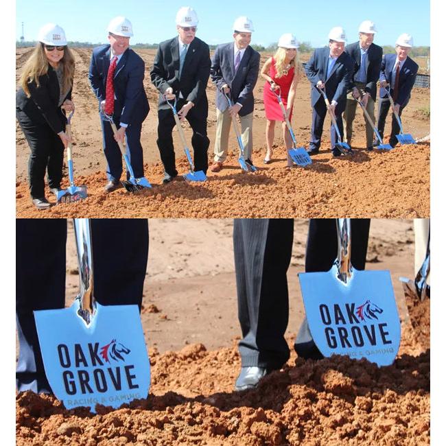 Show Stopping Chrome Flat Ceremonial Shovels with Vinyl Decals