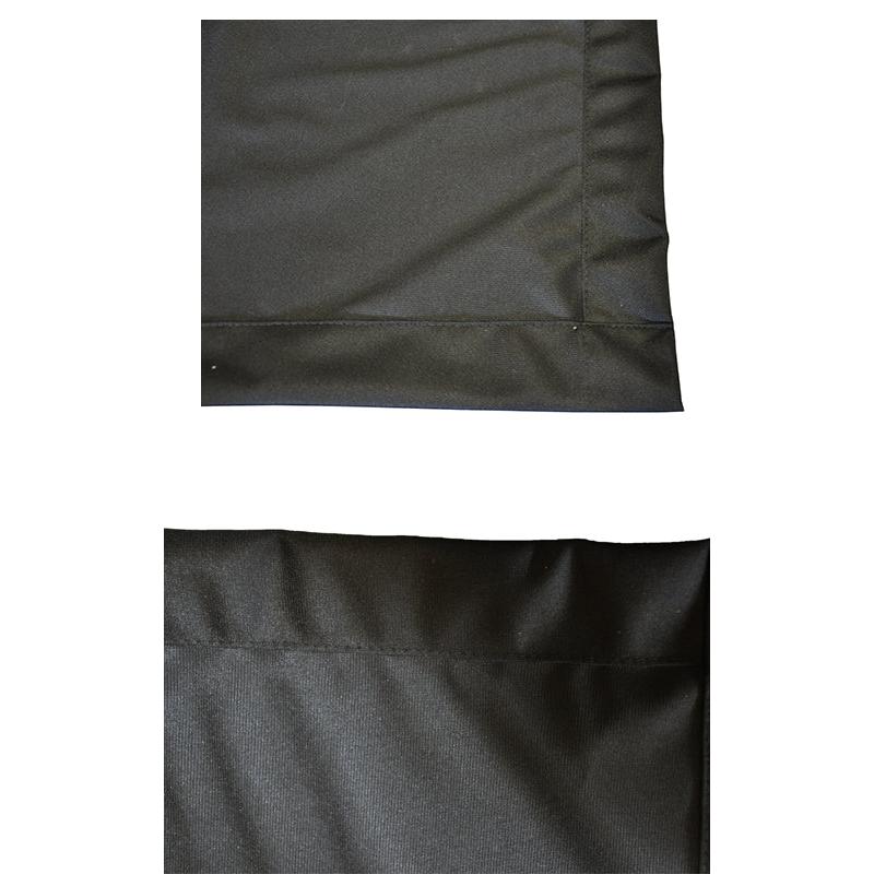 Hemmed Black Poly Premiere Sample