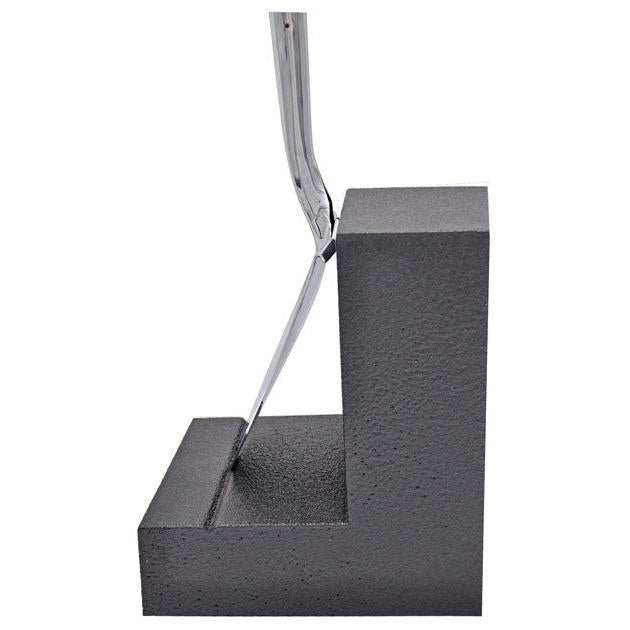 Side View of Show Stopping Chrome Plated Flat Shovel
