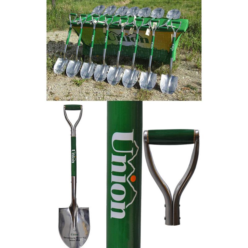 Chrome Plated Regular Ceremonial Shovels - Wrapped