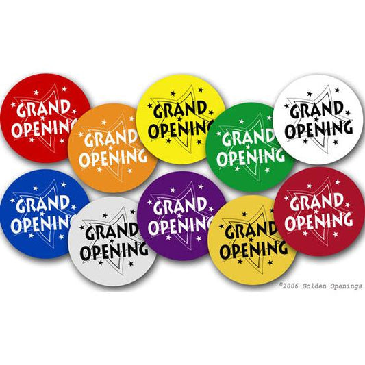 Grand Opening Round Mylar Balloons