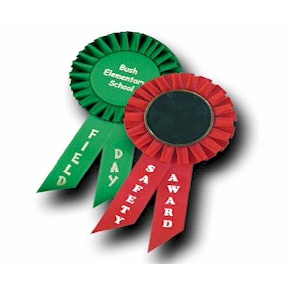 Custom Pin Rosette Ribbons