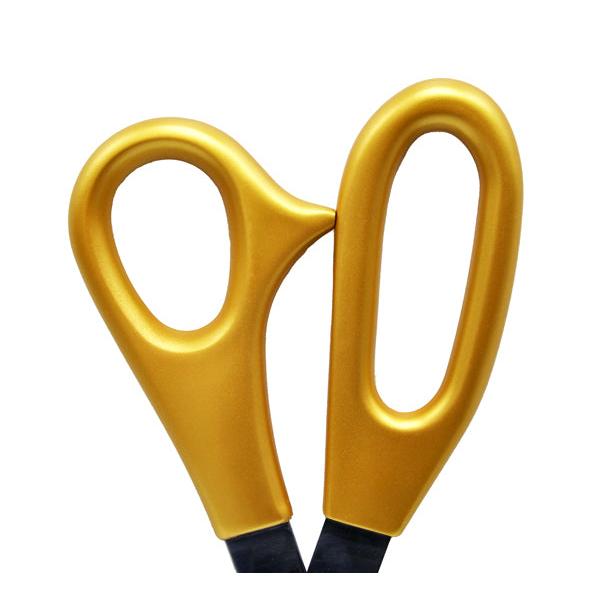Giant 25 inch Matte Metallic Gold Premium Scissors with Mirrored Blade
