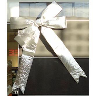 Giant Silver Building or Car Bow