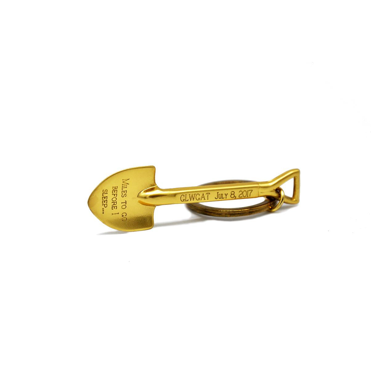 Custom Ceremonial Shovel Plated Keychain