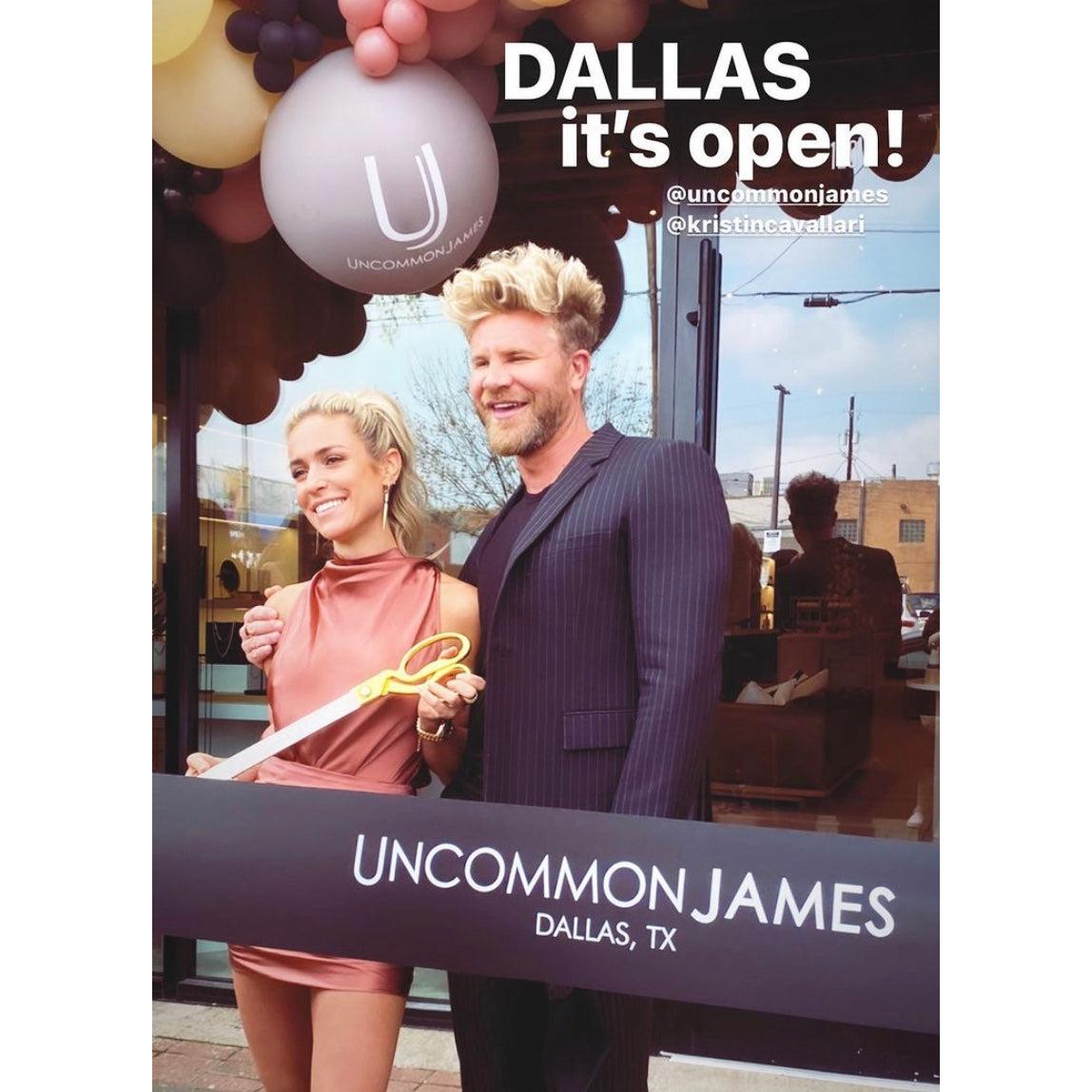 kristin Cavallari and Justin Anderson at the Uncommon James Grand Opening in Dallas, TX (with 8" custom ribbon)