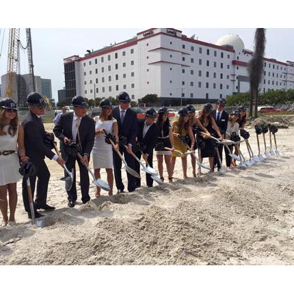 Custom Painted Silver Ceremonial Shovels