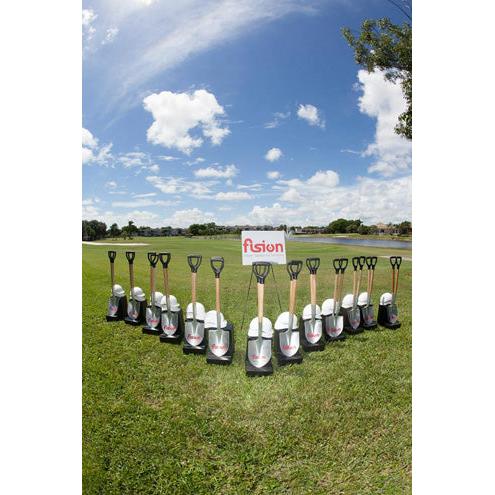 Custom Painted Silver Ceremonial Shovels