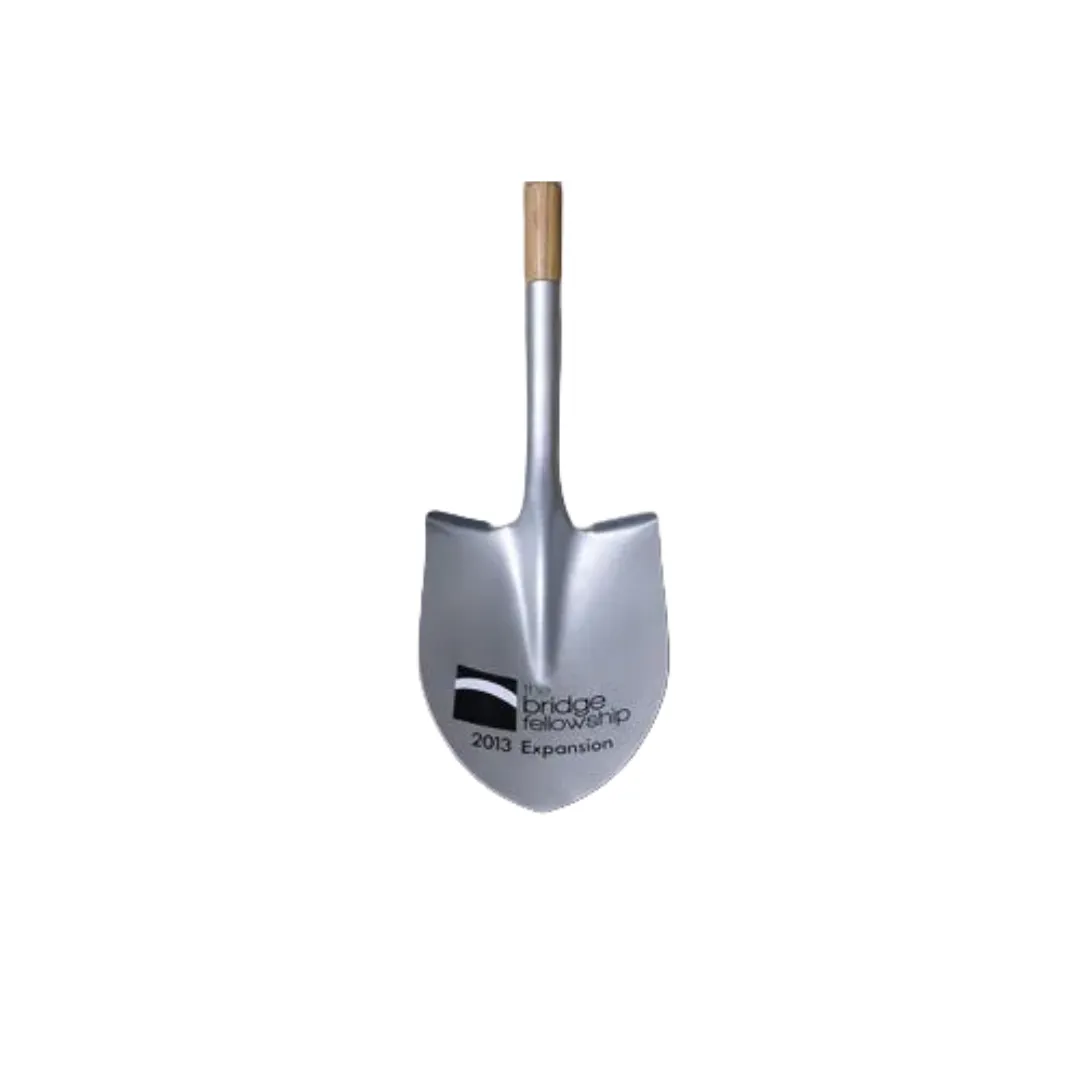 Silver Painted D Handle Ceremonial Shovel