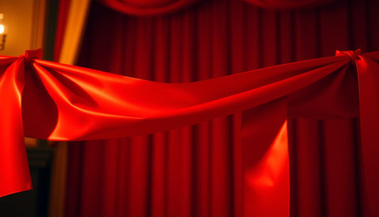 wide red ribbon