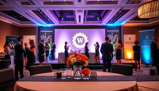 branded corporate event decorations