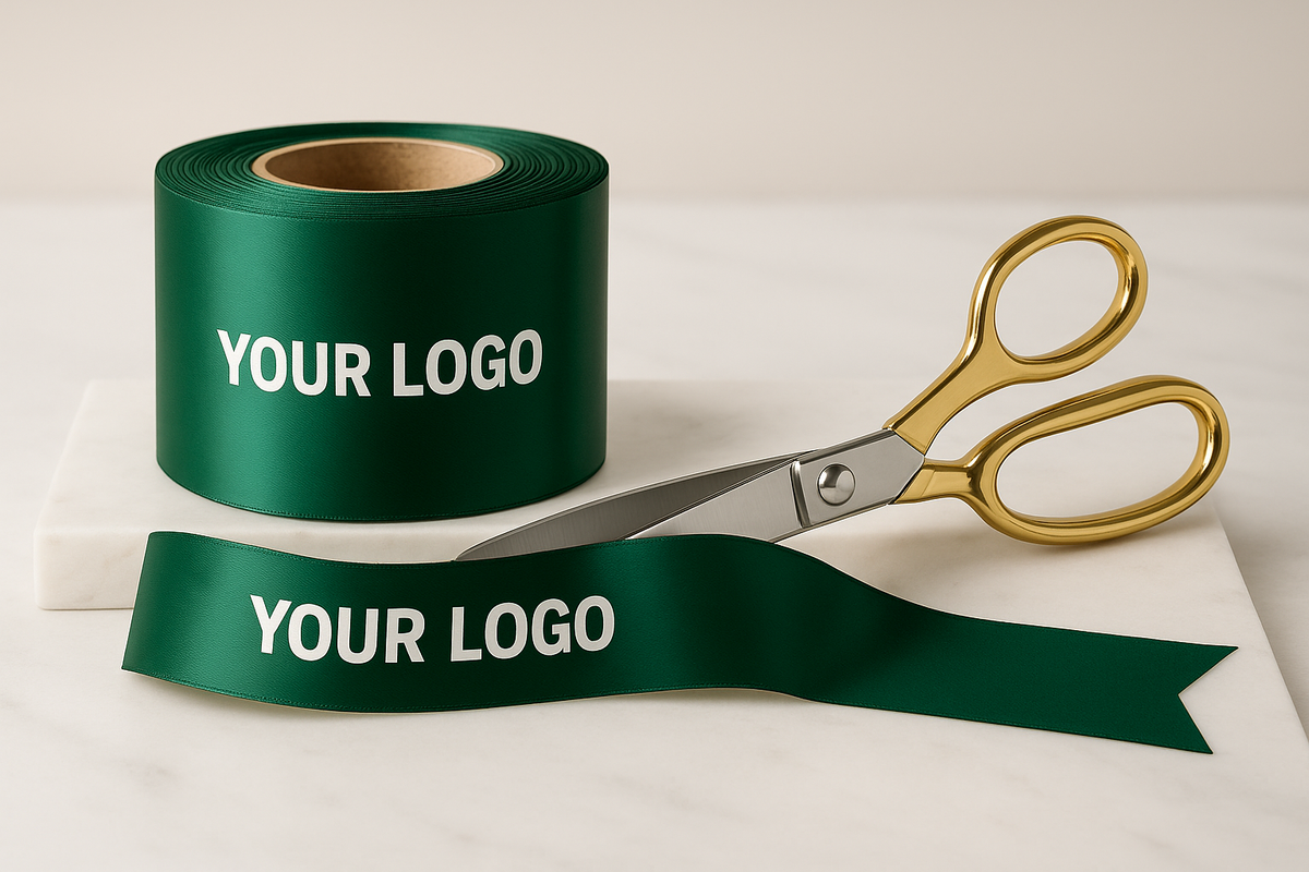 Declaration Ribbon Logo Creative Uses for Logo Ribbon on a Roll for Corporate Events – Golden ...