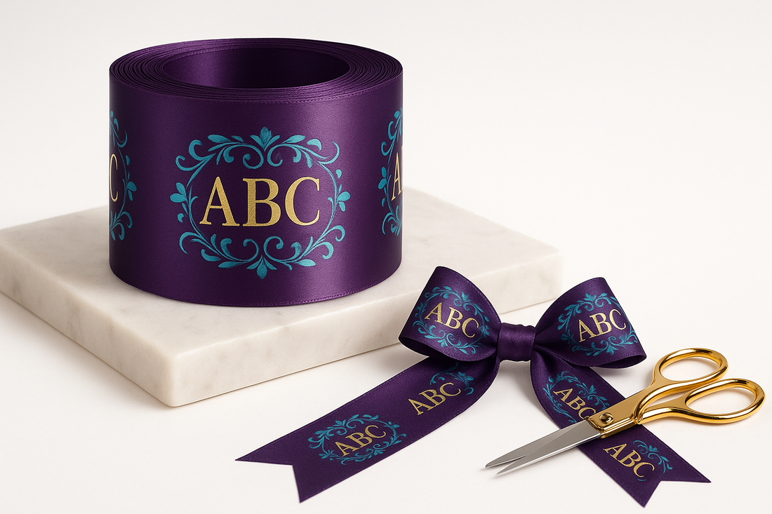 Event Ribbons Custom How Custom Printed Ribbon Turns an Ordinary Ribbon‑Cutting into a Memo ...