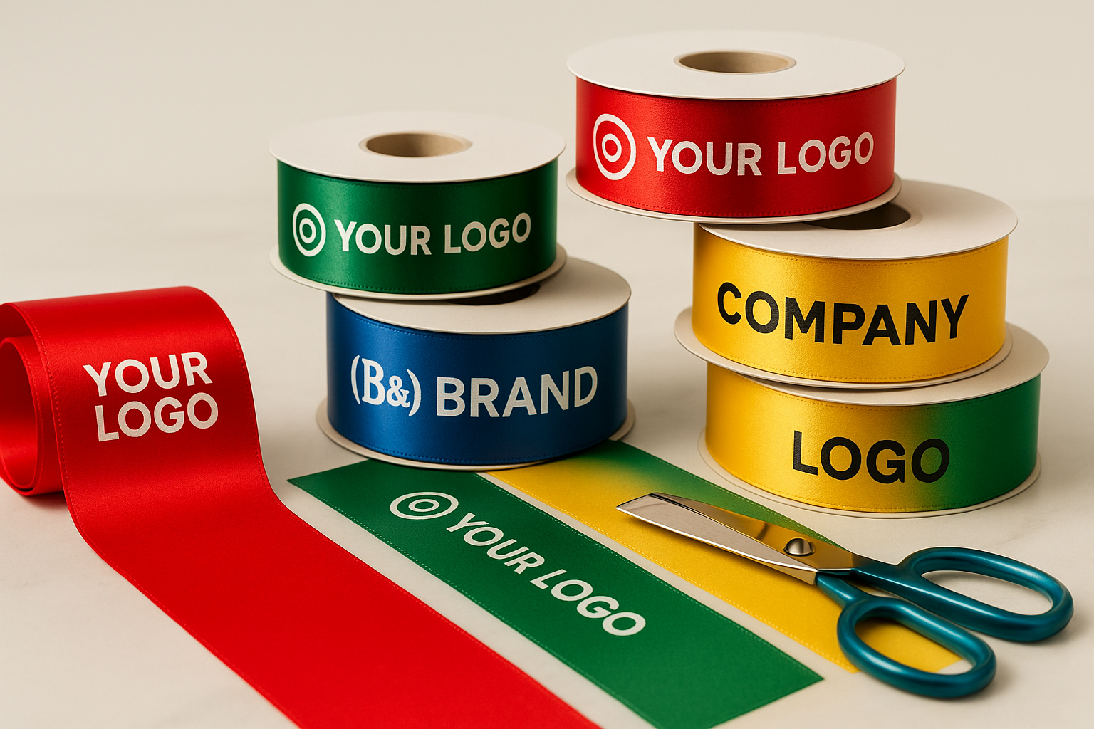 Customize Your Business Branded Ribbon with Your Logo and Colors ...