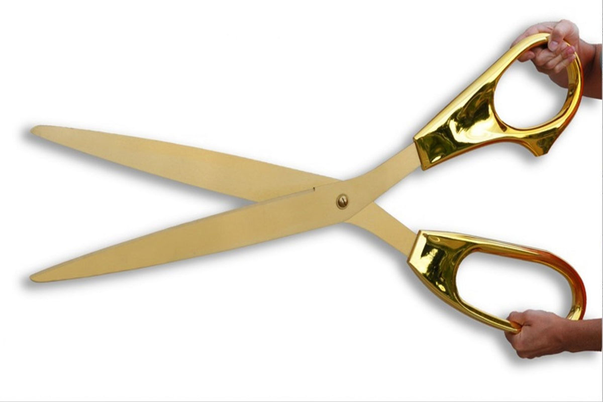 Giant Scissors for Ribbon Cutting That Make a Statement – Golden Openings
