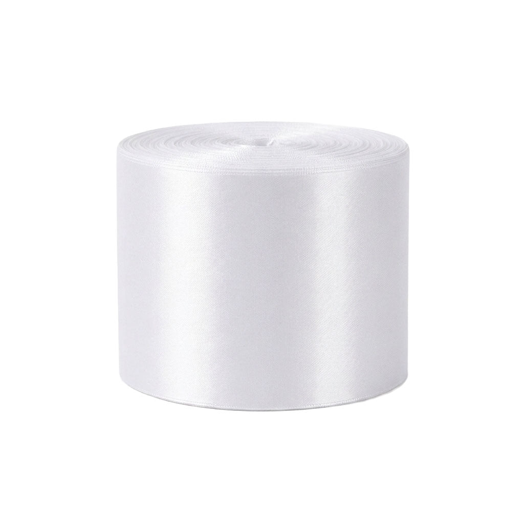 4 Inch Wide Plain Satin Ribbon