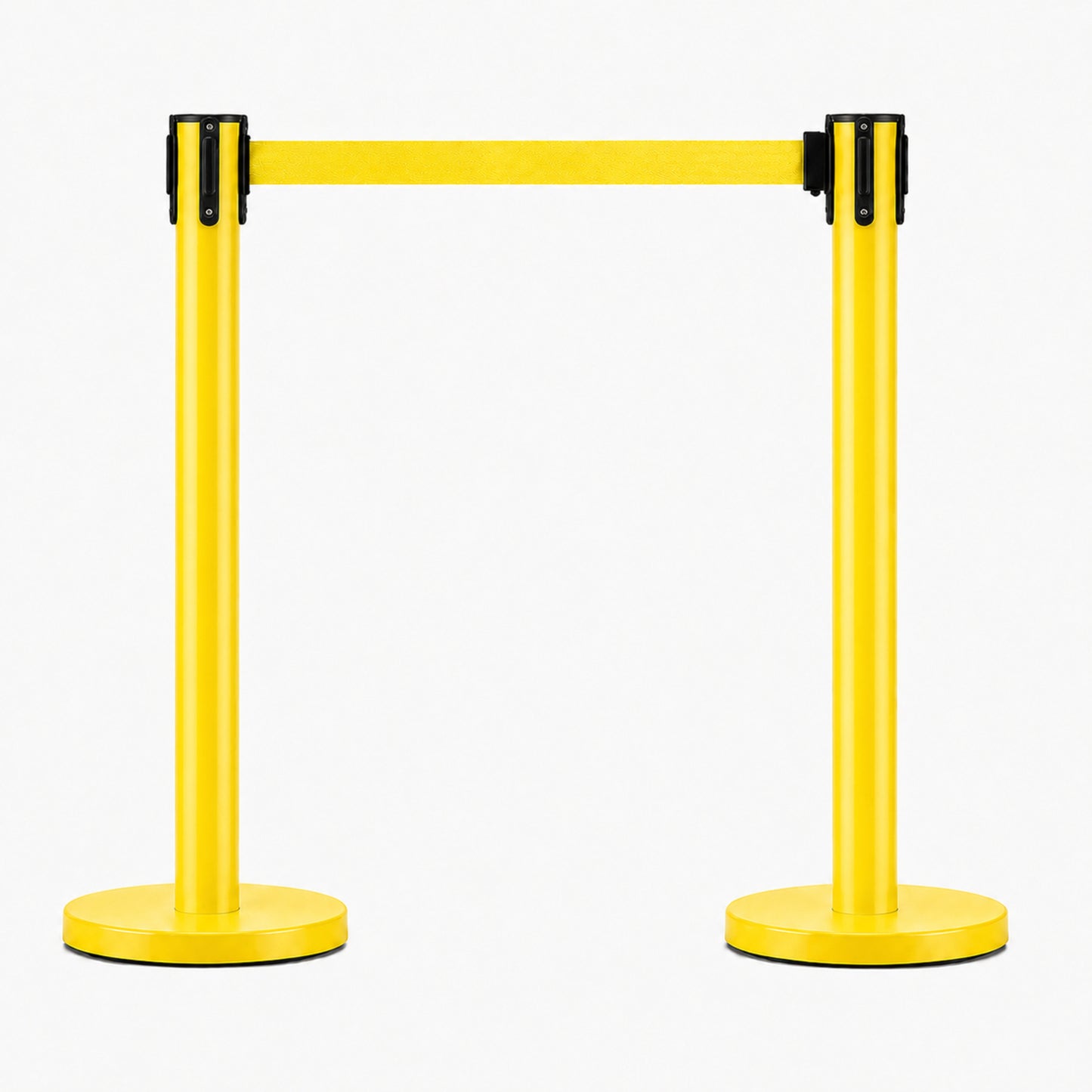 Pair of Colored Retractable Belt Stanchions