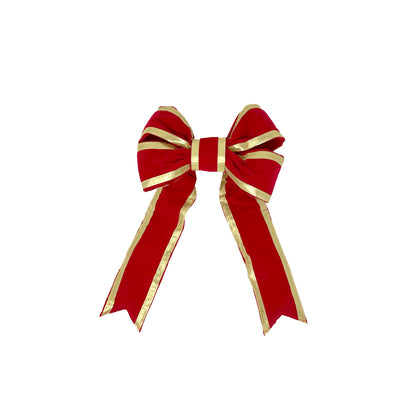 3-D Giant RED Velvet Building Bow