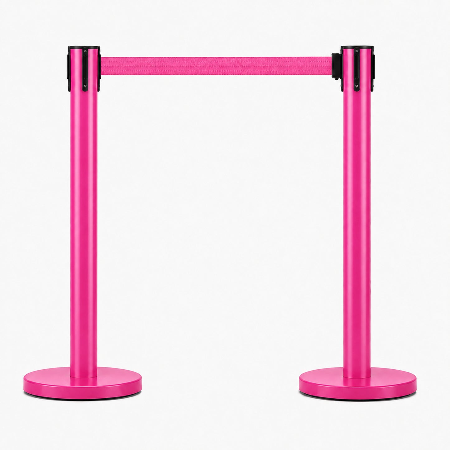 Pair of Colored Retractable Belt Stanchions