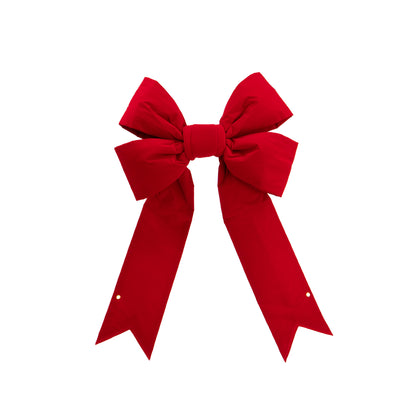 3-D Giant RED Velvet Building Bow