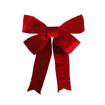 Luxury Diamante Velour Bow