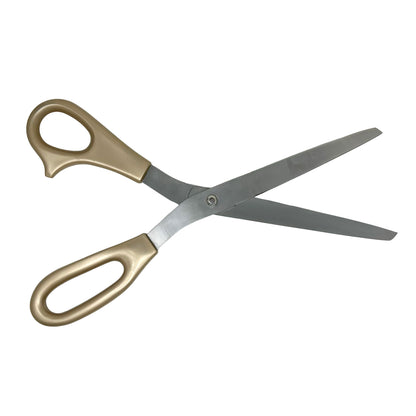 Giant 25 inch Antique Gold Handle Scissors with Silver Blade